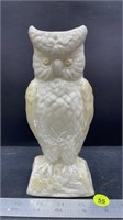 Belleek Owl Vase (8.5"H). (M100)