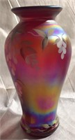 Fenton Hand Painted 10” Vase