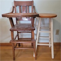Baby high chair & bar stool