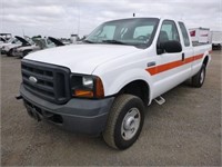 2007 Ford F250 4x4 Extra Cab Pickup Truck