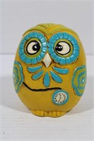 Ceramic Owl Coin Bank 5 1/2"