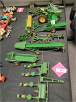 Lot of John Deere farming toys