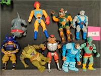 Lot of Thundercats toys from the 1980s