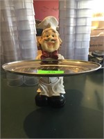 Decorative Chef w/ Serving Platter