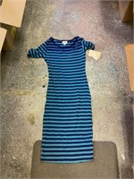 Blue striped dress. Size XXS Woman