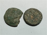 OF) Two ancient Roman coins