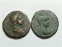 OF) Two ancient Roman coins