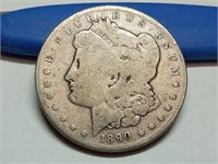 OF) 1890 O silver Morgan dollar