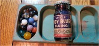 Collectable little boy blue bluing & marbles