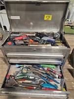 STEELTEK 3-DRAWER STAINLESS TOOLBOX WITH CONTENTS