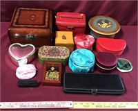 Large Assortment Of Jewelry and Trinket Boxes