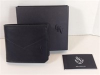 NEW OKV Toronto Leather Wallet (Black)