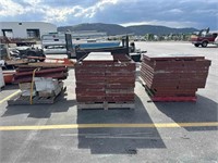 LARGE GROUP OF SYMONS 2' X 3' STEEL PLY FORMS W/
