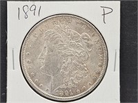 1891 Morgan $1 Silver Coin