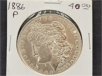 1886 Morgan $1 Silver Coin