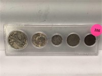 US Coin Type Set - Walker, Washington, Mercury,