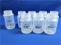 (8) 260 ml Avent Feeding Bottles