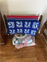 Quilt Rack and Quilts