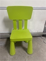 Lime green kids chair