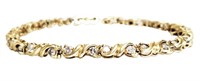 LADYS DIAMOND 14KT GOLD BRACELET