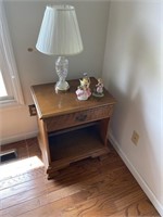 Ethan Allen Night Stand with Lamp