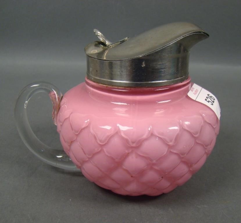 Consolidate Pink Cased Cone Syrup Jug