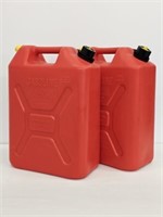 2 GAS CANS - 20 LITRE - SLIGHTLY USED