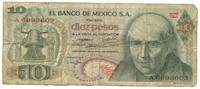 Mexico 10 Peso Note