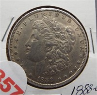 1888-O Morgan silver dollar.