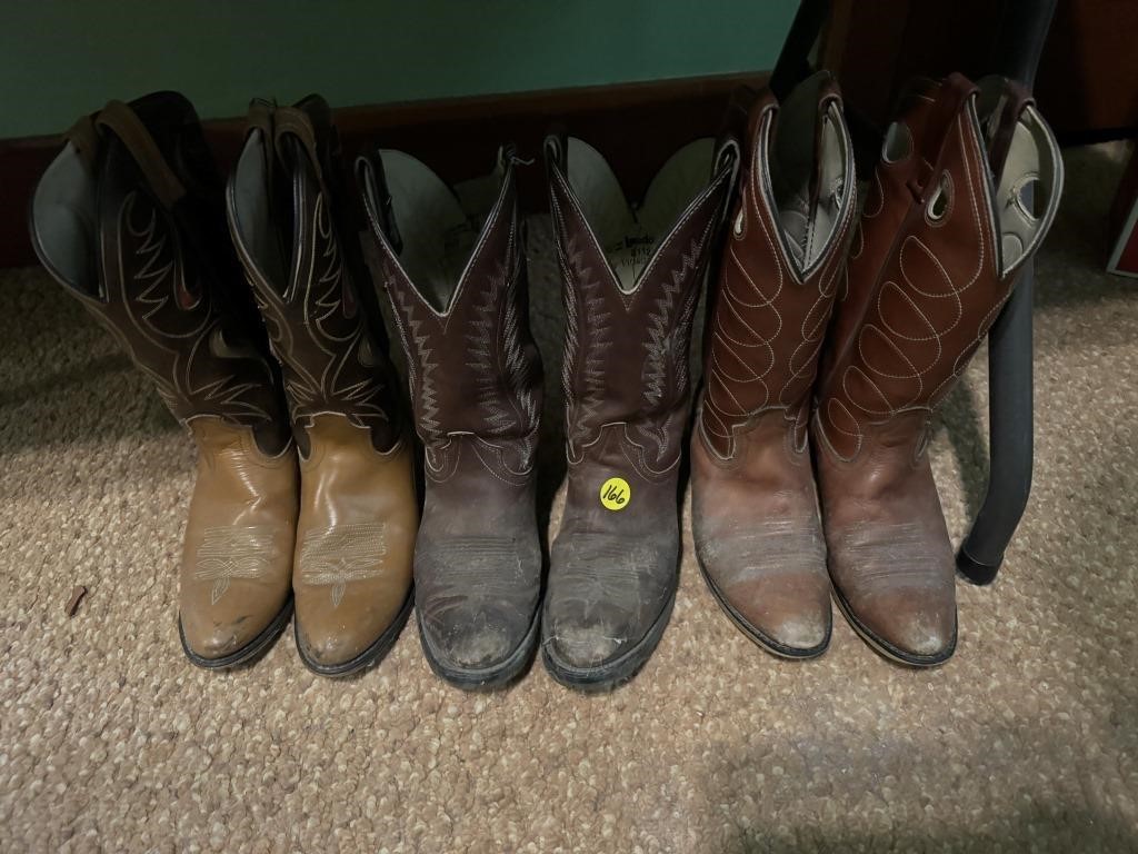 8 1/2D, 9D, 9 1/2D Cowboy Boots