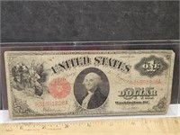 1917 $1 Red Seal Note Saddle Blanket