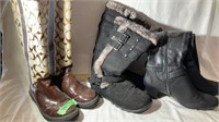 3 Pair of Boots (size 6)