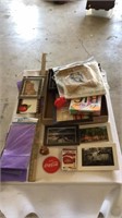 Train pictures, gift sacks, playing cards