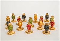 House of Faberge Egg Place Card Holders, 16