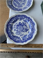 Spode the Blue Room  British Flowers Plate