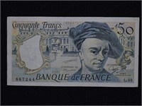 1987 Banque de France 50 Francs Bank Note