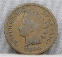 1890 Indian Head Penny. Note: Good Condition.