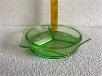 Uranium Glass Serving Dish
