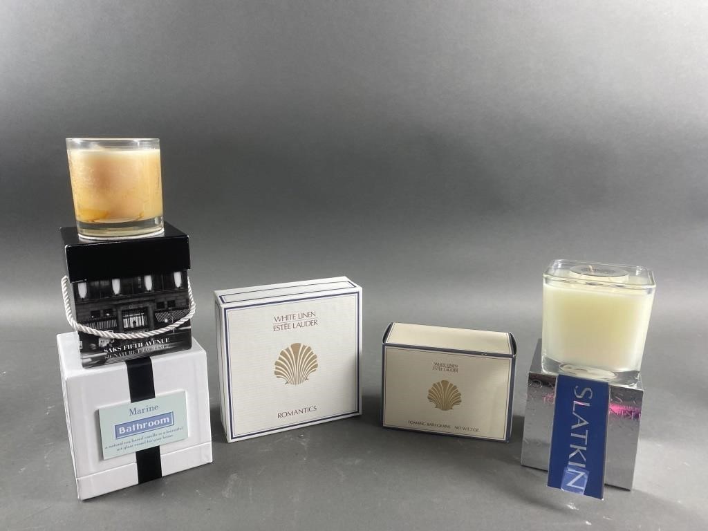 New White Linen Estee Lauder & New Candles