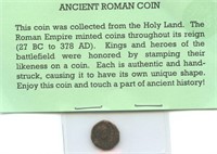 Ancient Roman Coin Collected from the Holy Land
