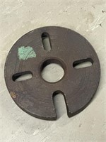 Lathe face plate, 7 1/2 inch diameter