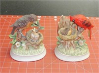 Two Vintage Bird Statues