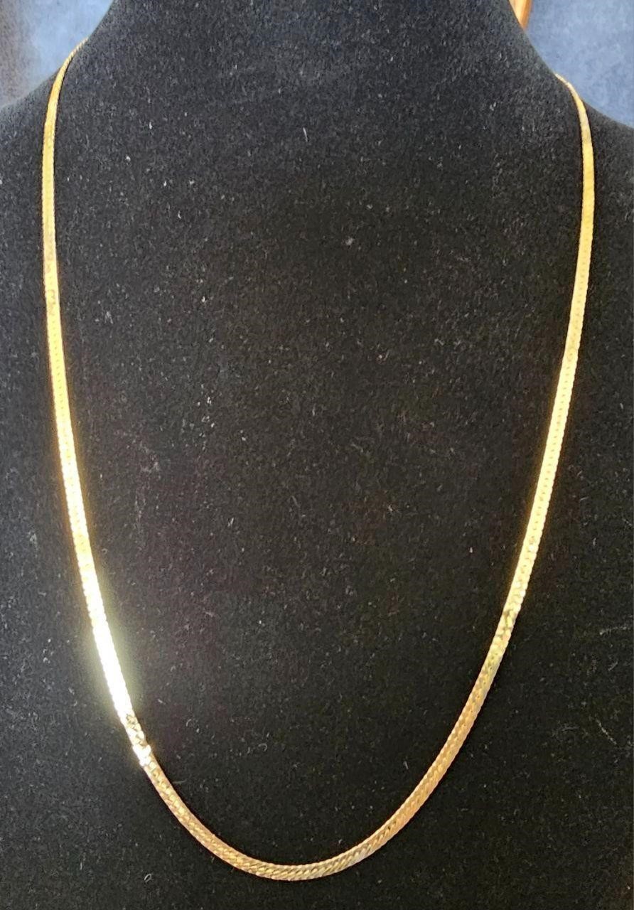 14 Carat Solid Gold Neckless. Italian Made