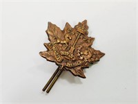 WW1 Canada Mounted Rifles Overseas Collar Badge
