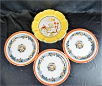 (3) GOEBEL GERMANY DINNER PLATES & MORE