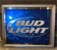 F5) 2001 Bud Light Mirror. Aprox 32.5x26.5 inches