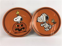 Snoopy Halloween Holiday Plastic Plates