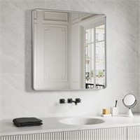 38x38 Silver Vanity Mirror  Framed