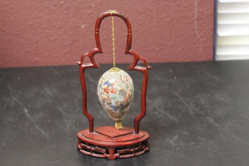 A Vintage Chinese Egg Shape Ornament