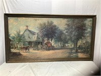 Large vtg picture 51” x 27”
